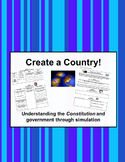 Early Government and Constitution - Create-a-Country Activity