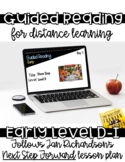 Early Guided Reading Distance Learning Google Slide Templa