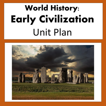 Preview of Early History Ancient Civilization Pre-History Unit Plan (Google Compatible)