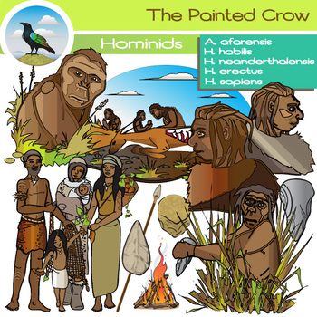 Preview of Hominids Clip Art