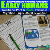 Early Human Differentiated Reading Passages (Print & Digit