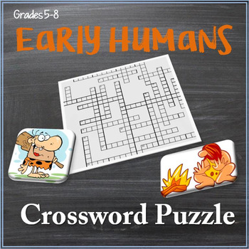 Preview of Early Humans Crossword Puzzle