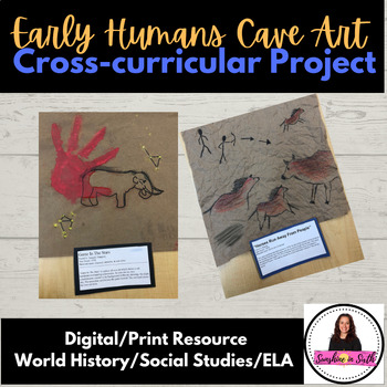 Preview of Early Humans Cave Art Cross-curricular Activity/Project