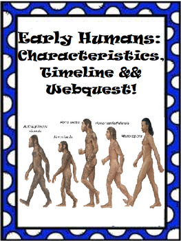 Preview of Early Humans - Hominid Characteristics, Timeline & Webquest!