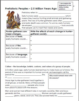 early humans unit bundle 6th grade social studies by keel class