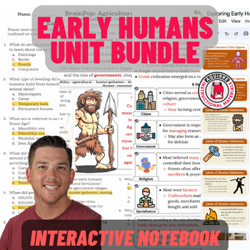 Preview of Early Humans Unit Bundle (grades 6-7)