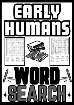 Early Humans Word Search Puzzle No Prep Activity Worksheets Morning Work   Original 10665678 1 