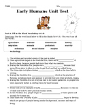 Early Humans and Archaeology Unit Test (Grade 6 Social Stu