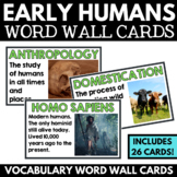 Early Humans and the Stone Age - Prehistory Word Wall Card
