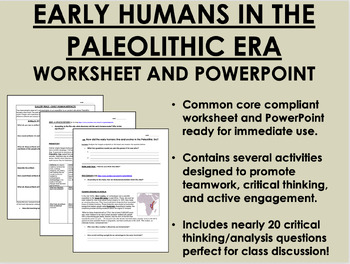 early humans worksheets teaching resources teachers pay teachers