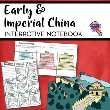 Preview of Ancient & Imperial China Interactive Notebook Unit 6th Grade INB Mongols