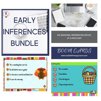Preview of Early Inferences Bundle (BoomCards/Distance Learning)
