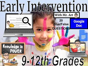 Preview of Early Intervention -  9th grade  - 20 True/False - 3 pages with Answers