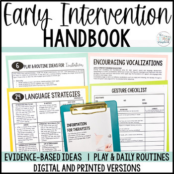 Preview of Early Intervention Handbook- Early Intervention Parent Coaching Guide for SLPs