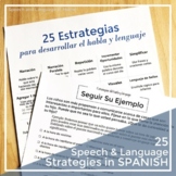 Early Intervention Parent Handouts: Speech and Language Strategies (Spanish)