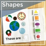 Preschool Activity and Early Intervention Interactive Book: Shapes | Toddlers