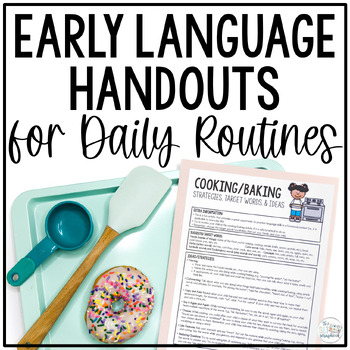 Preview of Early Intervention Language Strategies - Parent Handouts for Daily Routines