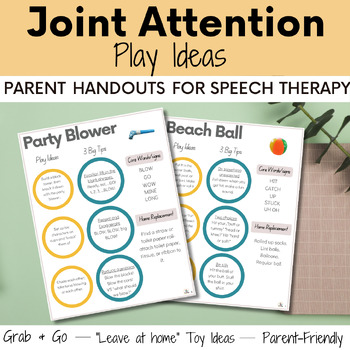 Preview of Play-based Parent Handouts for Joint Attention-Early Intervention