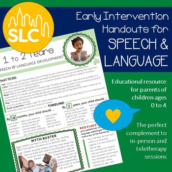 Preview of Early Intervention Parent Handout for Speech and Language -- Birth to 4
