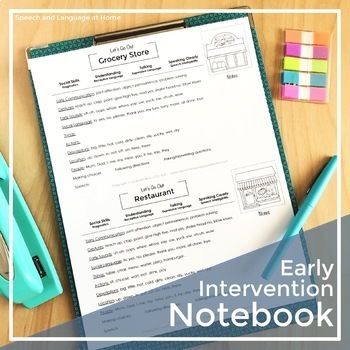 Preview of Early Intervention Parent Handouts A notebook of Information of Daily Activities