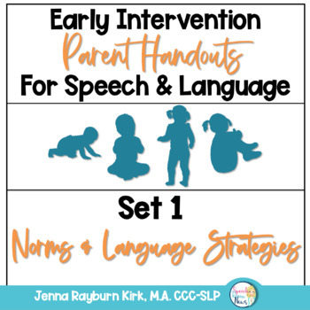 Preview of Early Intervention Parent Handouts for Speech and Language Development
