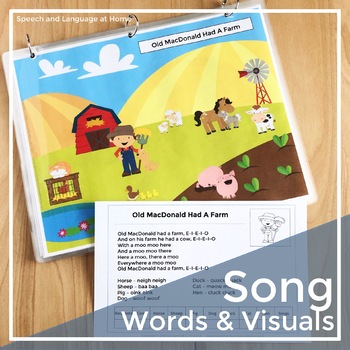 Preview of Early Intervention Song Visuals and Rubrics | Preschool Circle Time