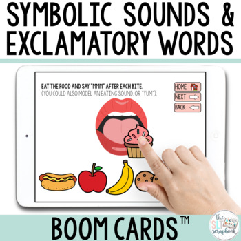Preview of Early Intervention Symbolic Sounds Boom Cards™ - Digital Speech Therapy