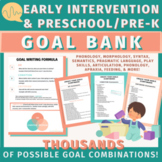 Early Intervention and Preschool/Pre-K Speech Therapy GOAL