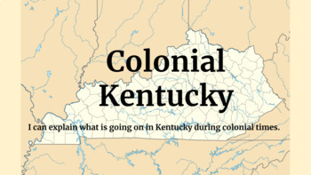 Preview of Early Kentucky History (Bundle)