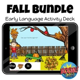 Early Language Boom Card Decks Fall/ Autumn Bundle