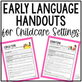 Early Language Handouts for Childcare Settings - Preschool