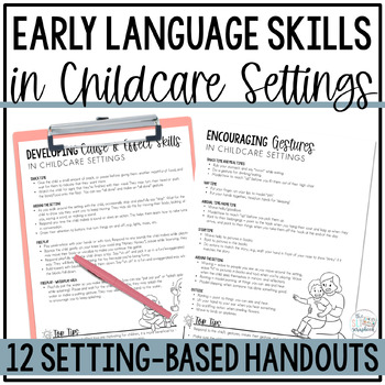Preview of Early Language Skills in Childcare Settings - Handouts for Early Intervention