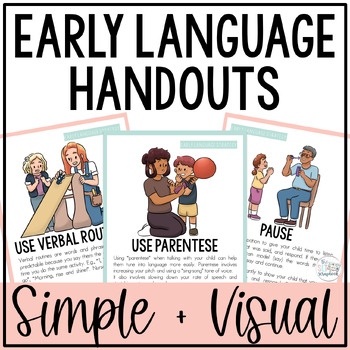 Preview of Early Language Strategy Handouts- Early Intervention Speech Therapy