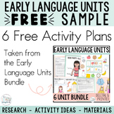 Early Language Units- Free Activity Plans for Early Intervention