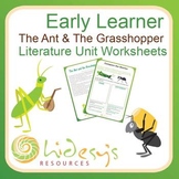 Early Learner "The Ant and the Grasshopper" Unit Worksheets.