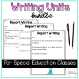 Early Learner Writing Bundle for Special Education & ESL S