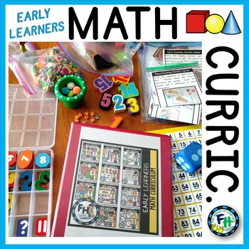 Preview of Early Learners Math Curriculum (Pre-K, K, 1st) Bundle