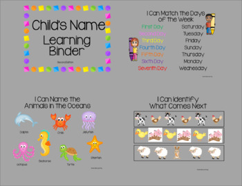 Preview of Early Learning  Binder