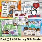 Early Literacy Activities Bundle for the year