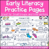 Early Literacy Practice Pages