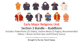 Preview of Early Major Religions - Section 3 Bundle Buddhism - World History