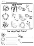 Early Math Count and Color Worksheet
