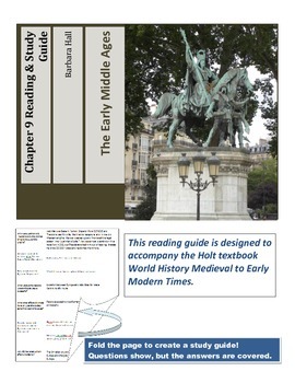 Preview of Early Middle Ages Reading and Study Guide