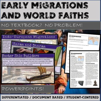 Preview of Early Migrations and World Faiths Complete Unit Bundle