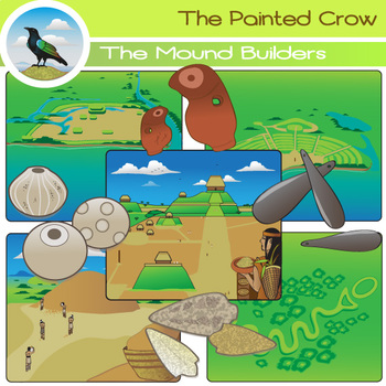 Preview of Native American Mound Builders Clip Art Set