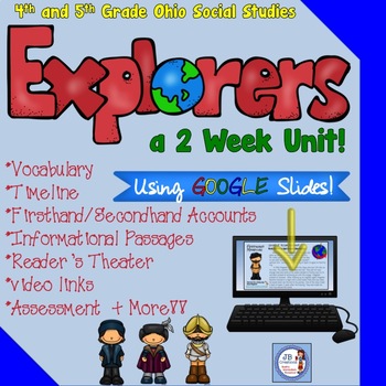 Preview of Early New World Explorer Google Slide Unit (4th and 5th grades)
