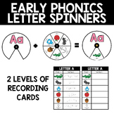 Early Phonics Spinner Activity, Beginning Letter Sound Cen