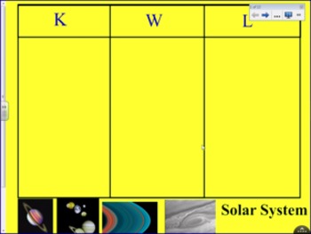 Preview of Early Primary Solar System Smartboard Lesson