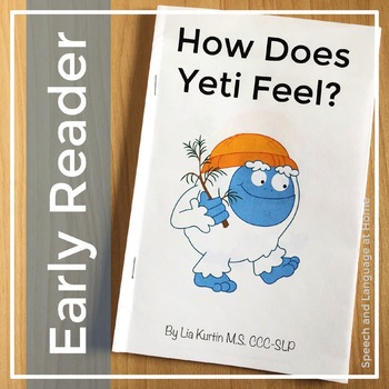 Preview of Winter Speech Therapy Activities | How Does Yeti Feel | AAC | Emotions