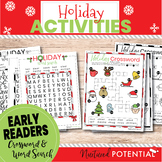 Early Readers (K-2) First Grade Christmas Word Search & Ch